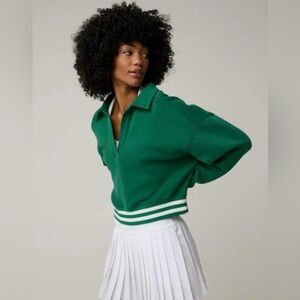 OFFLINE By Aerie Cloud  Fleece Polo Sweatshirt